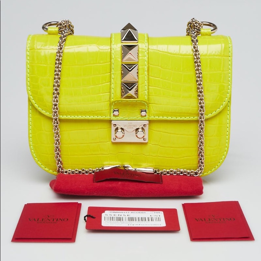 Authentic Valentino Rockstud crocodile Alligator